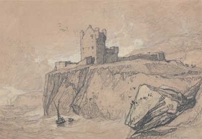 Bamborough Castle, Northumberland by John Sell Cotman